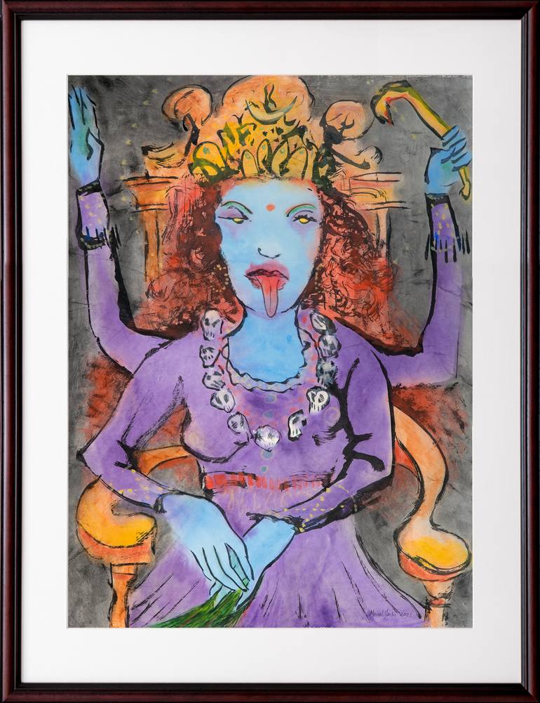 Original Expressionism Religion Painting by Marcel Garbi