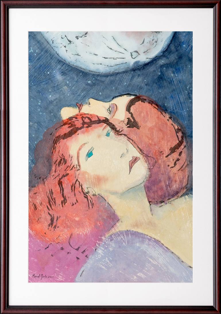 Original Women Painting by Marcel Garbi