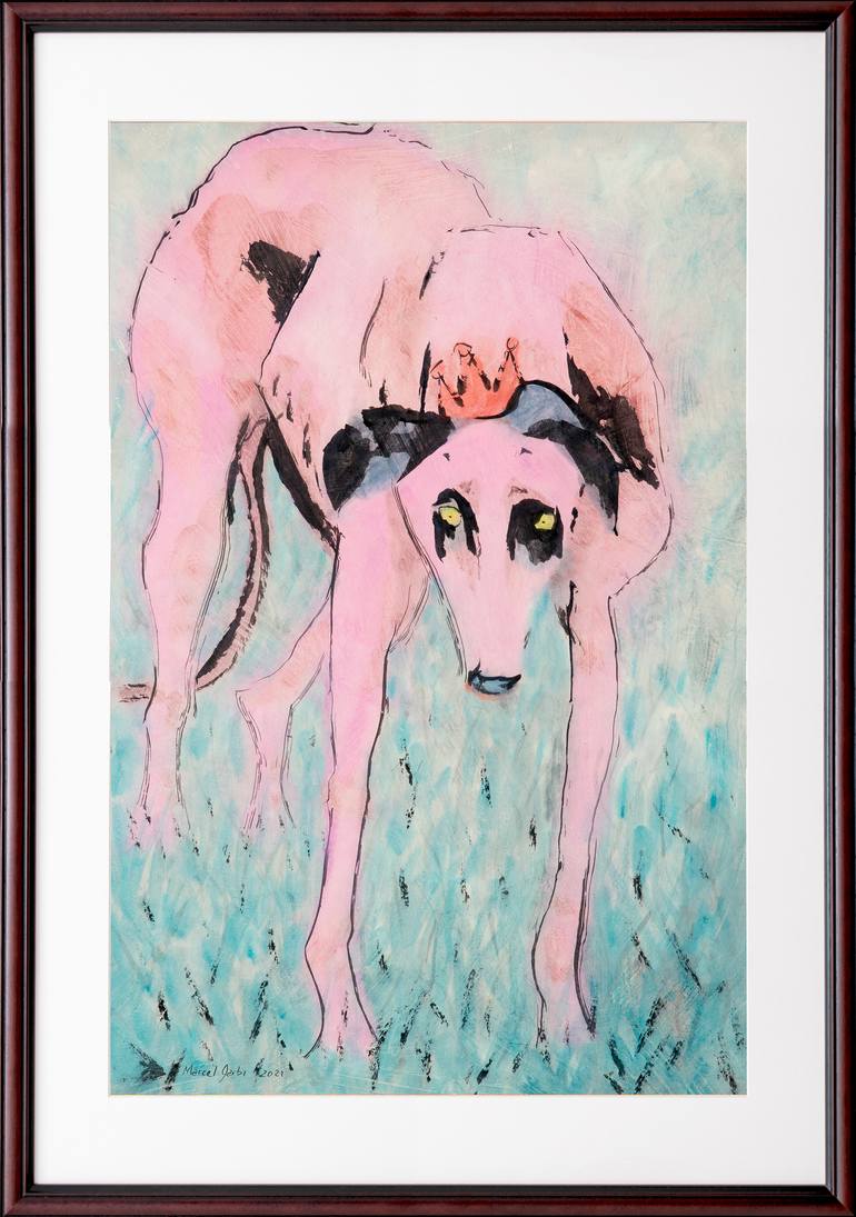 Original Expressionism Animal Painting by Marcel Garbi