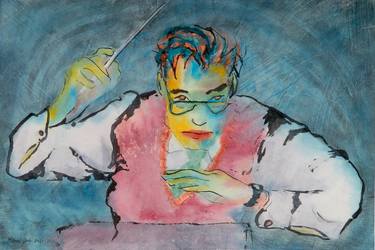 Original Figurative Music Paintings by Marcel Garbi