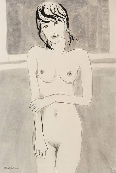 Original Nude Drawings by Marcel Garbi