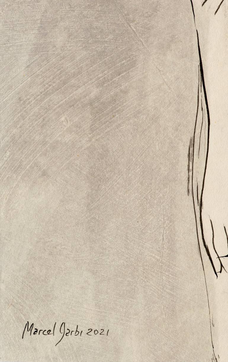 Original Figurative Nude Drawing by Marcel Garbi