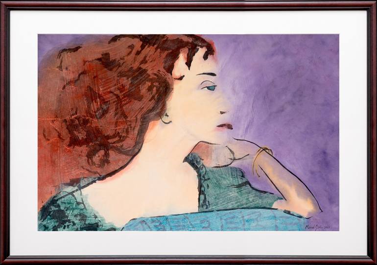 Original Figurative Portrait Painting by Marcel Garbi