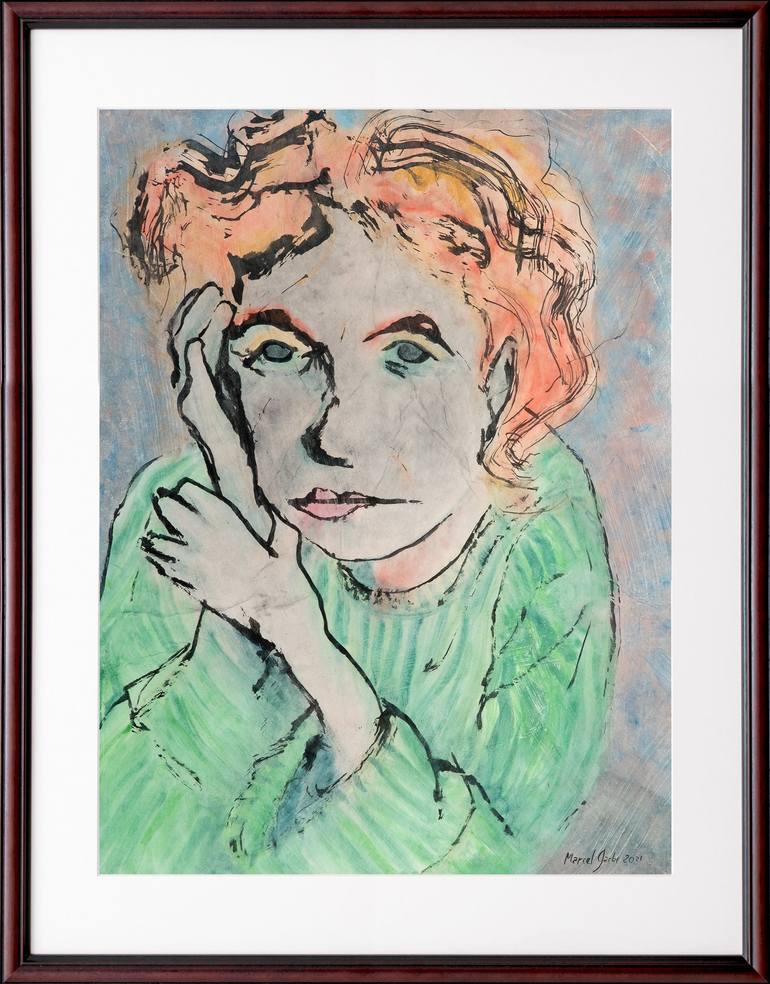 Original Figurative Portrait Painting by Marcel Garbi