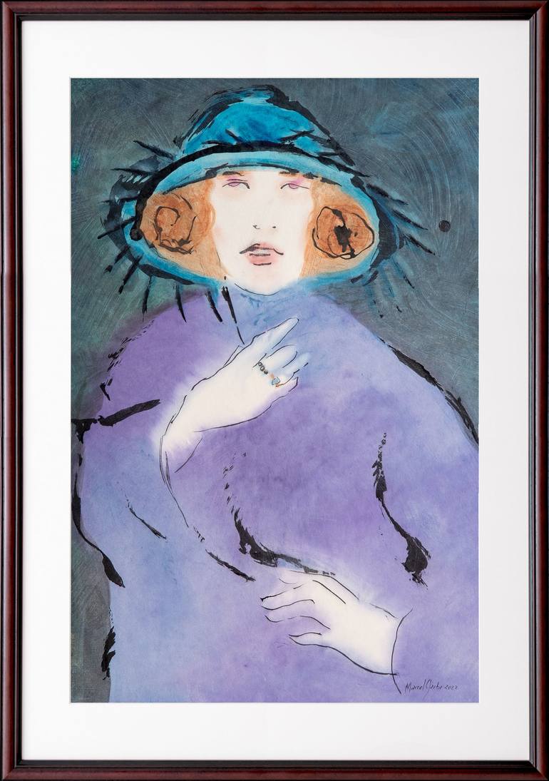 Original Figurative Women Painting by Marcel Garbi