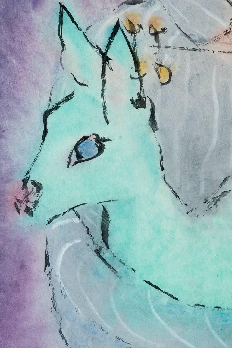 Original Expressionism Animal Painting by Marcel Garbi