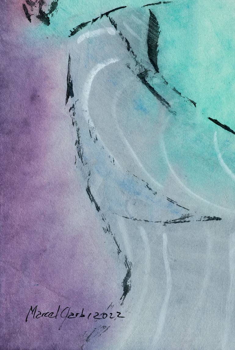 Original Expressionism Animal Painting by Marcel Garbi