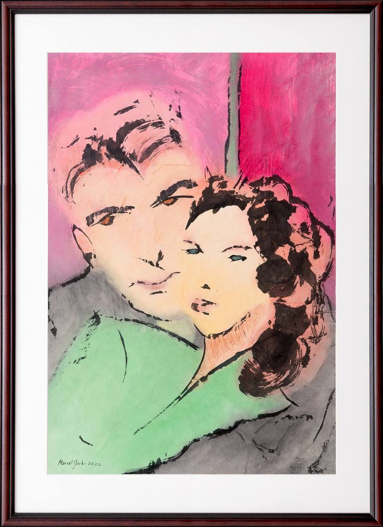 Original Figurative Family Painting by Marcel Garbi