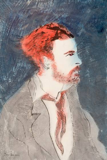 Original Figurative Portrait Paintings by Marcel Garbi