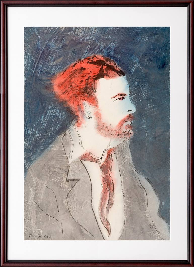 Original Portrait Painting by Marcel Garbi