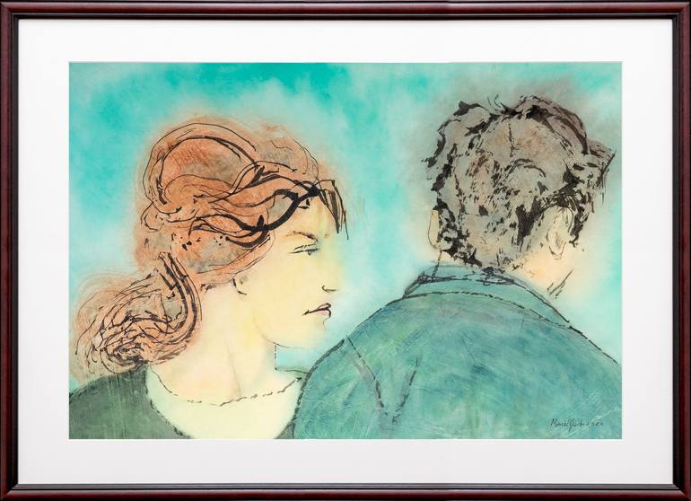 Original Love Painting by Marcel Garbi