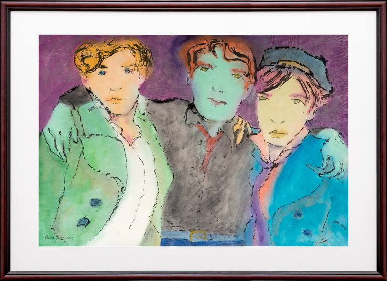 Original Figurative Men Painting by Marcel Garbi