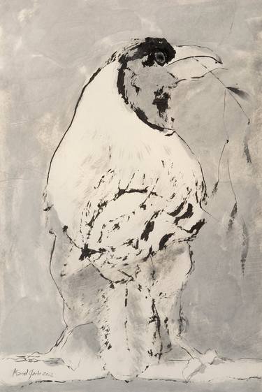 Original Figurative Animal Drawings by Marcel Garbi