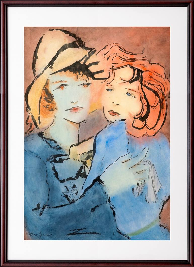 Original Women Painting by Marcel Garbi