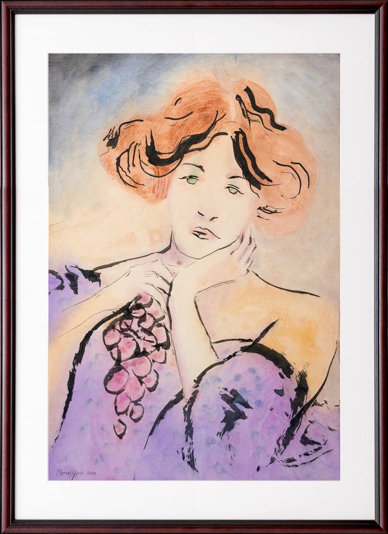 Original Figurative Women Painting by Marcel Garbi