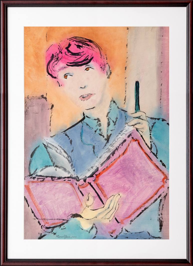 Original Education Painting by Marcel Garbi