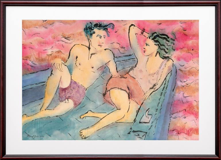 Original Figurative Boat Painting by Marcel Garbi