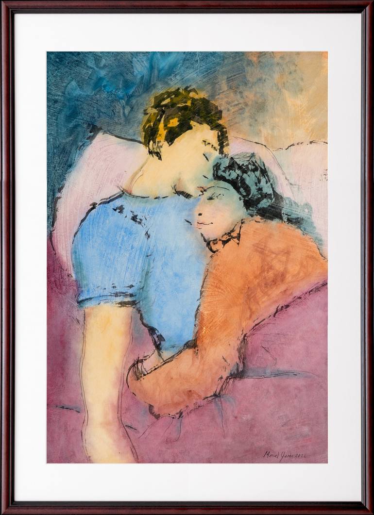 Original Love Painting by Marcel Garbi