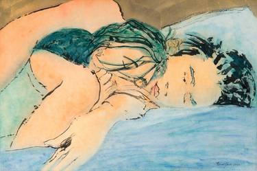 Original Figurative Love Paintings by Marcel Garbi