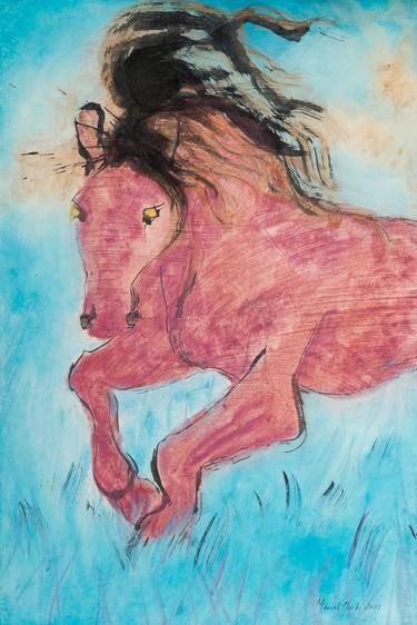 Original Figurative Animal Paintings by Marcel Garbi