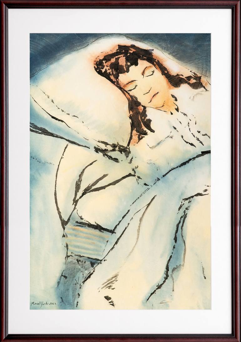 Original Women Painting by Marcel Garbi