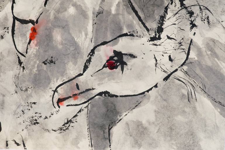 Original Expressionism Animal Drawing by Marcel Garbi