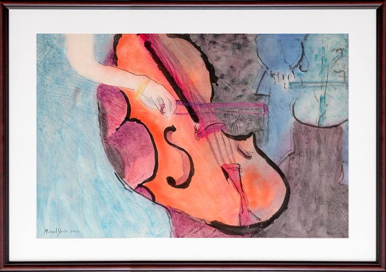 Original Figurative Music Painting by Marcel Garbi