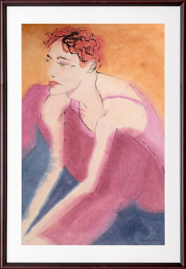 Original Figurative Fashion Painting by Marcel Garbi