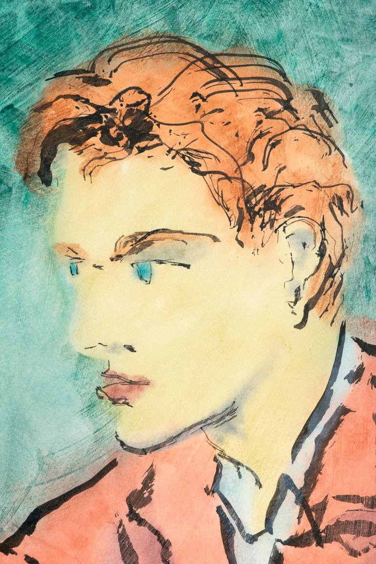 Original Figurative Men Painting by Marcel Garbi