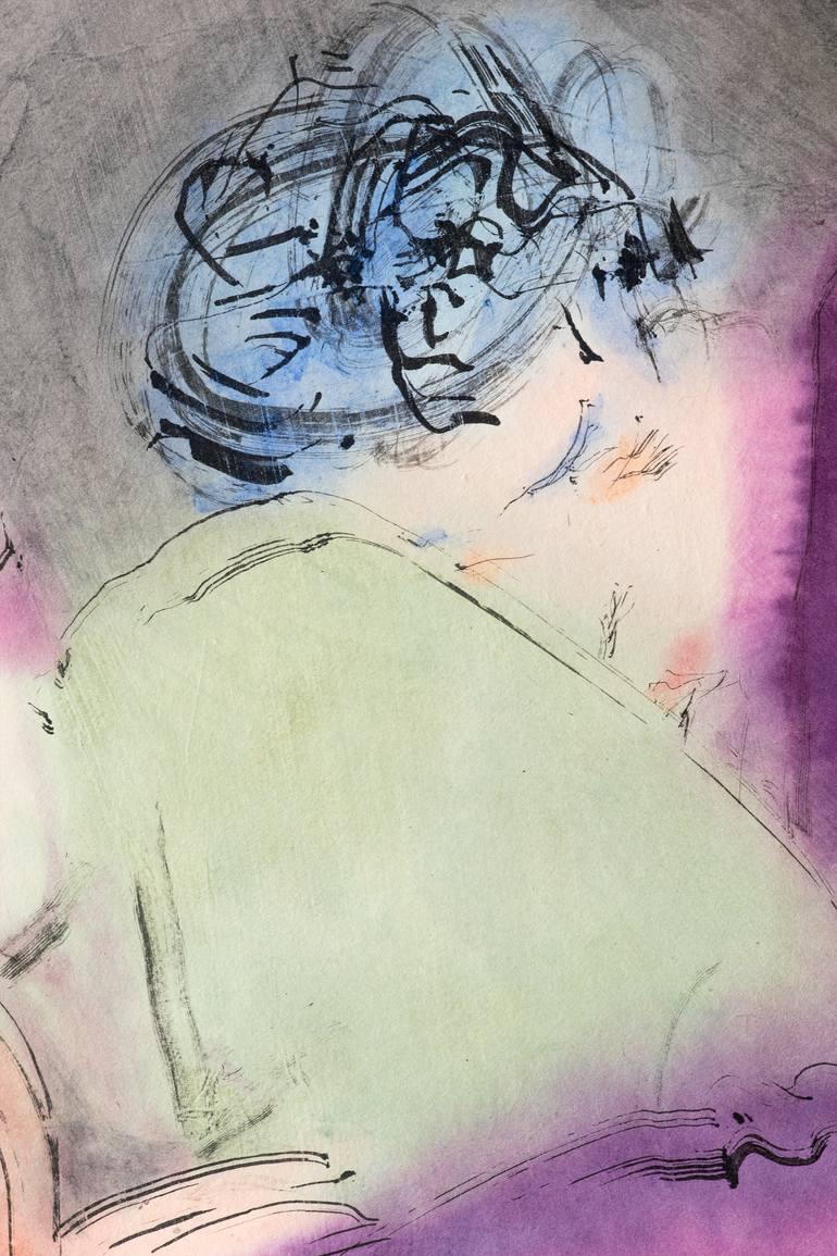 Original Expressionism Love Painting by Marcel Garbi