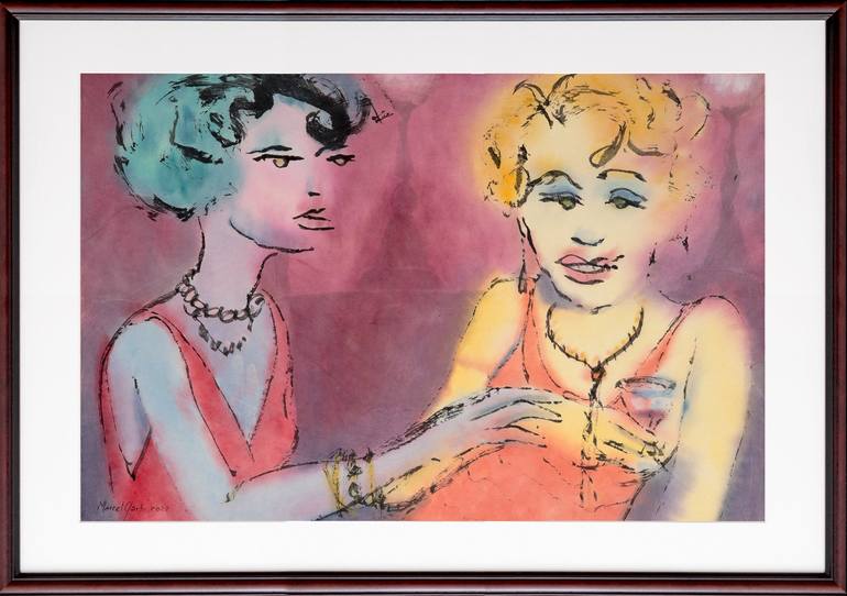 Original Figurative Women Painting by Marcel Garbi