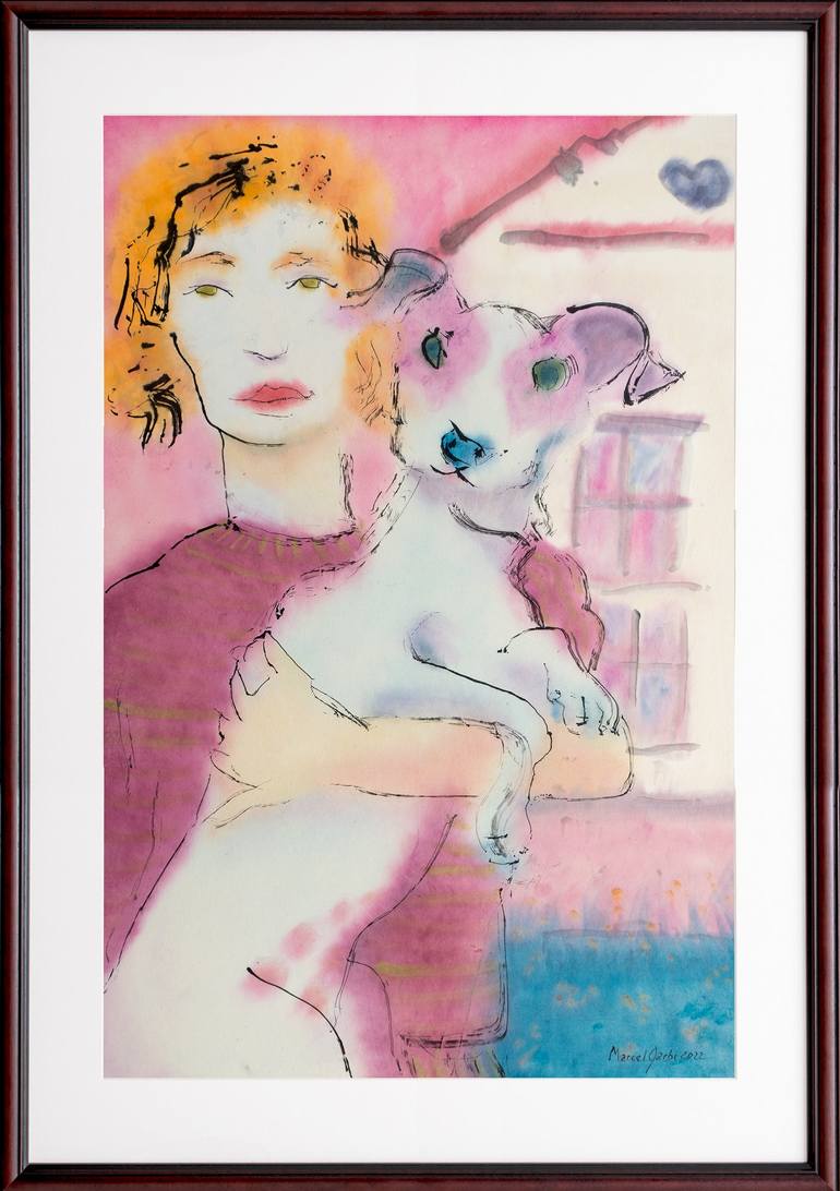 Original Figurative Animal Painting by Marcel Garbi