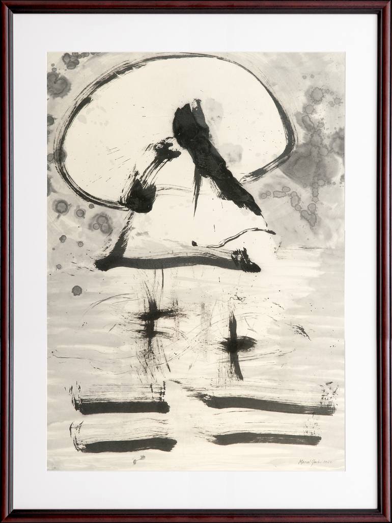 Original Expressionism Abstract Drawing by Marcel Garbi