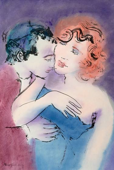 Original Figurative Love Paintings by Marcel Garbi