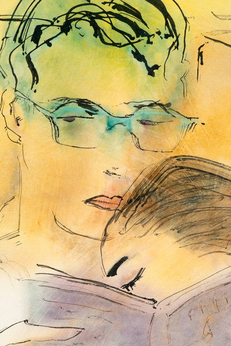 Original Figurative Love Painting by Marcel Garbi