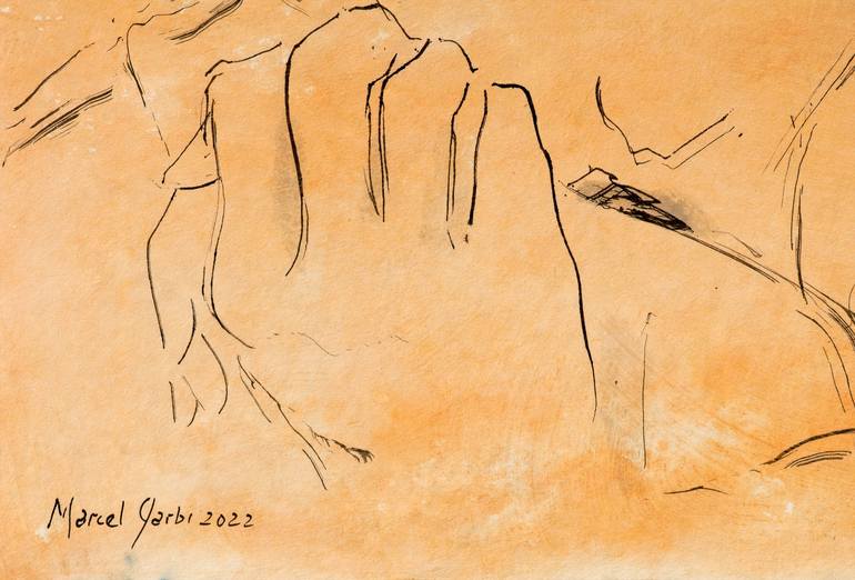 Original Figurative Love Drawing by Marcel Garbi