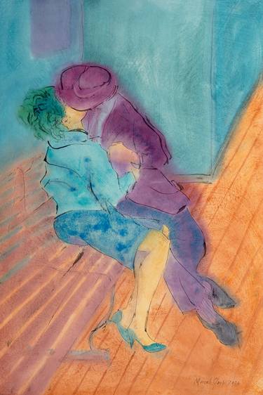 Original Figurative Love Paintings by Marcel Garbi