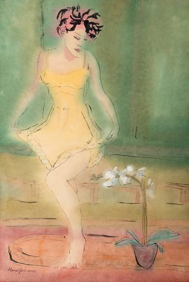 Original Figurative Women Paintings by Marcel Garbi