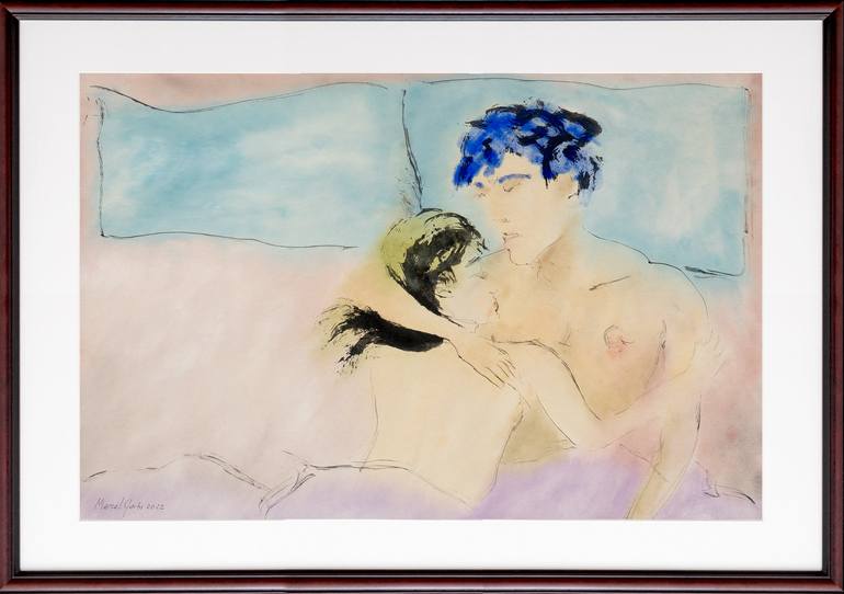 Original Love Painting by Marcel Garbi