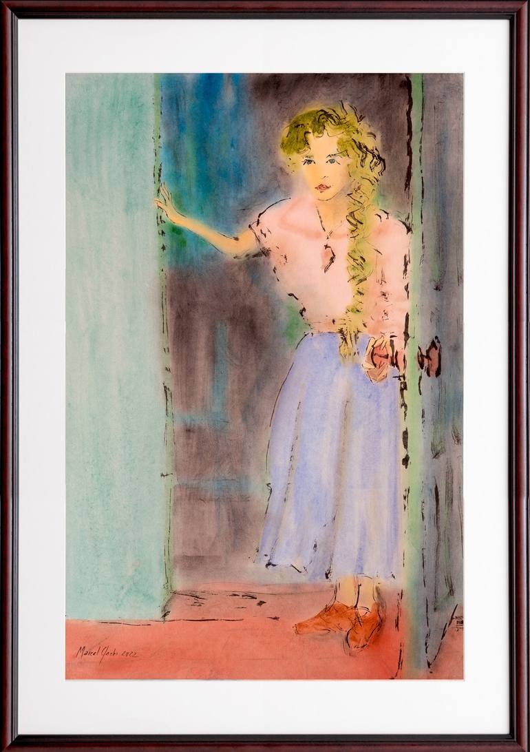 Original Women Painting by Marcel Garbi