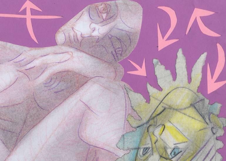 Original Figurative Women Drawing by Viktor Chumachenko