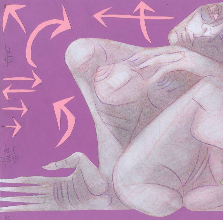 Original Figurative Women Drawing by Viktor Chumachenko
