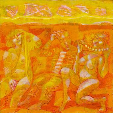 Original Modern Women Painting by Viktor Chumachenko