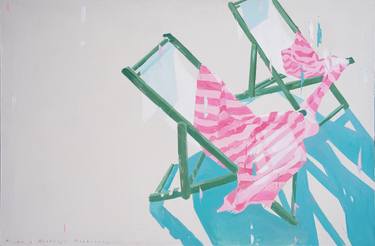 Original Realism Beach Painting by Mikhail I  Nastasja Mishinskiy