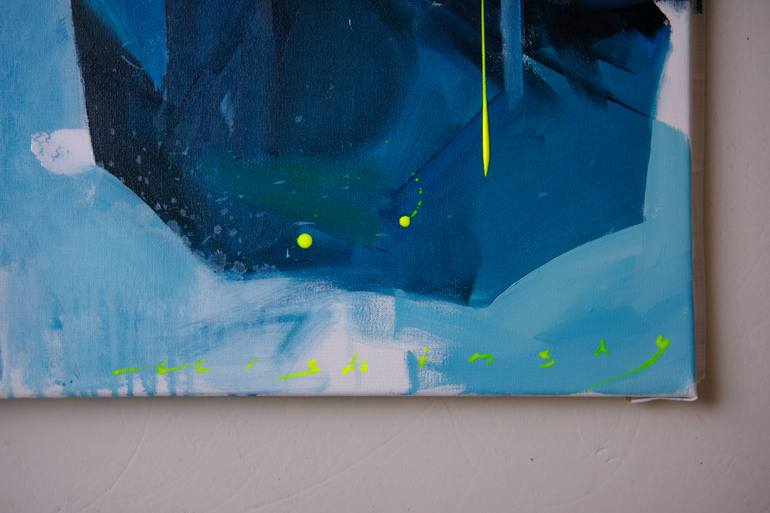 Original Abstract Beach Painting by Mikhail I  Nastasja Mishinskiy