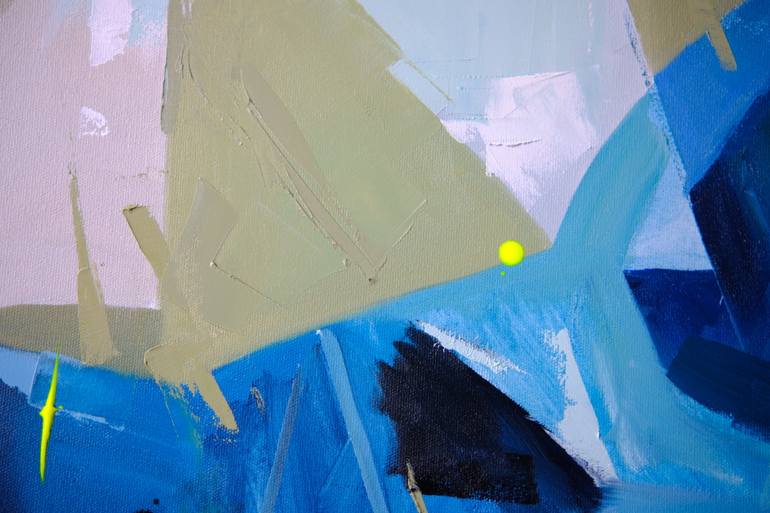 Original Abstract Beach Painting by Mikhail I  Nastasja Mishinskiy