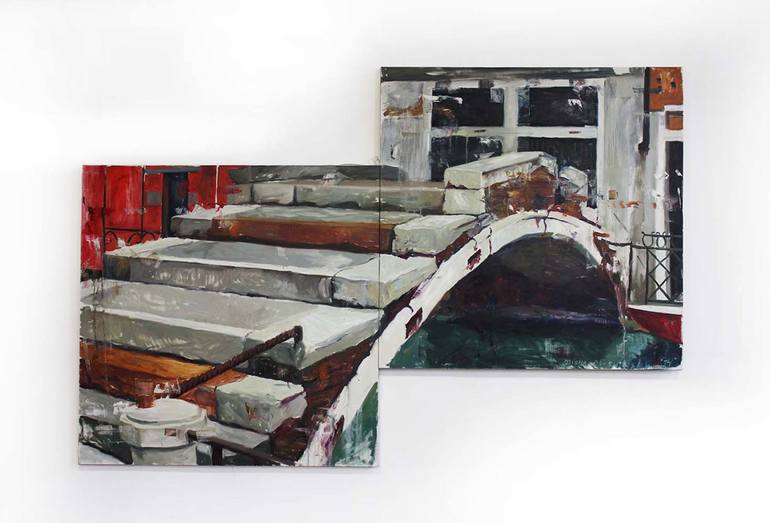 Original Realism Travel Paintings by Mikhail I  Nastasja Mishinskiy