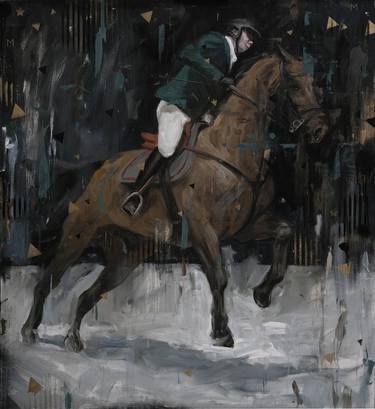 Original Expressionism Horse Paintings by Mikhail i  Nastasja Mishinskiy