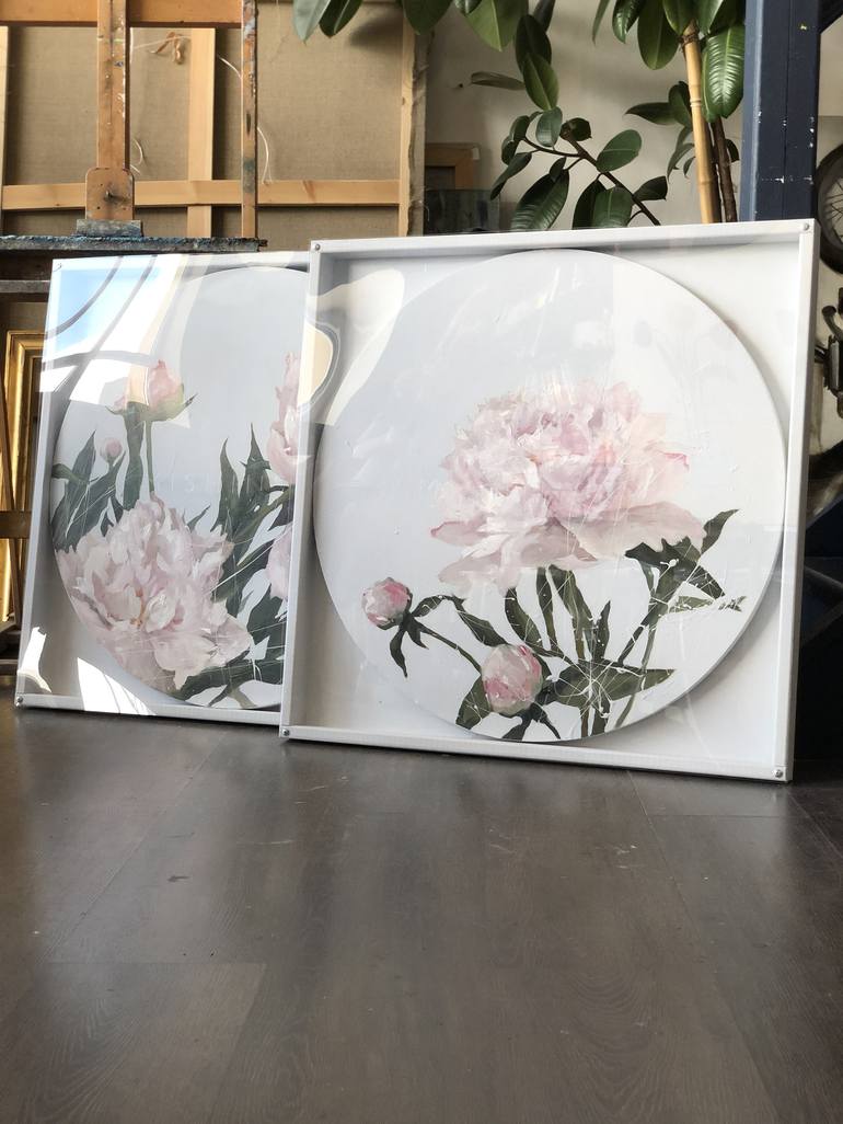 Original Floral Painting by Mikhail i  Nastasja Mishinskiy