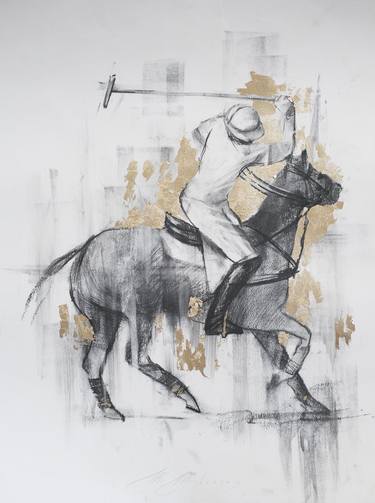 Original Expressionism Horse Drawings by Mikhail i  Nastasja Mishinskiy